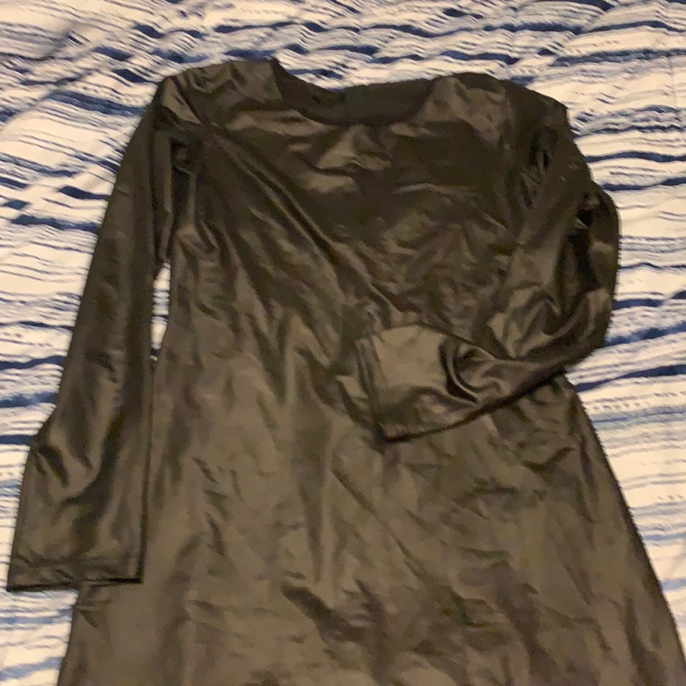 Black stretch bodycon dress